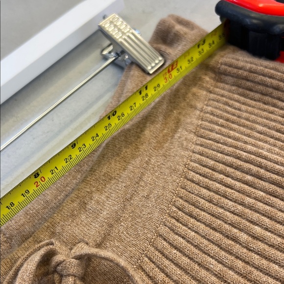 Tan Ribbed Wide-Leg Pants - Picture 4 of 6